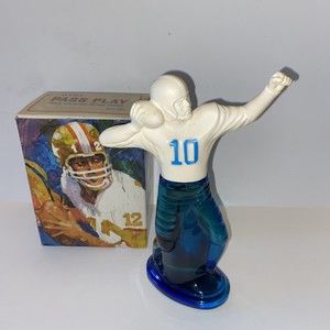 Vintage Avon Decanter Pass Play Football Trophy WILD COUNTRY Aftershave 5oz